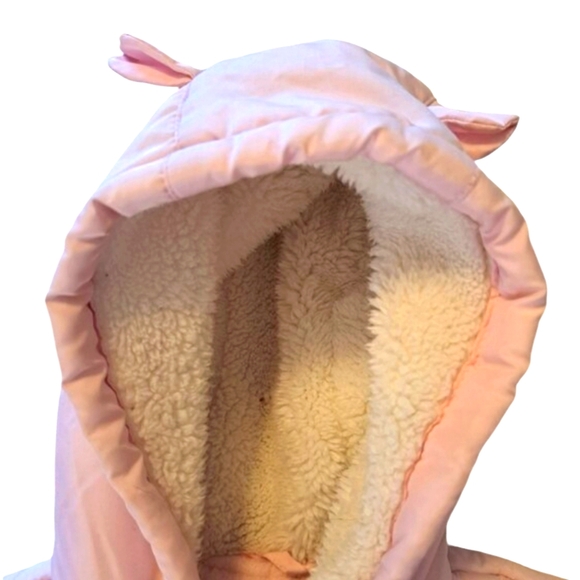 The Children's Place Pink One Piece Snowsuit Bunting Size 12-18 Months - Picture 3 of 6